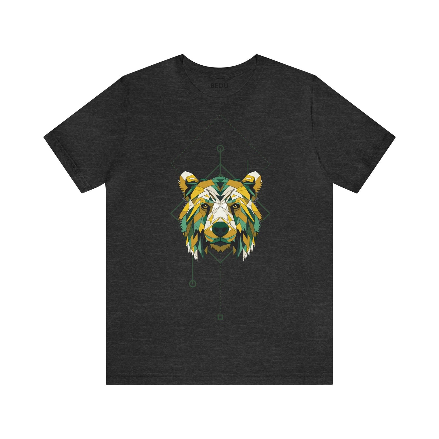 Bear Head Hunter Tee: A Bold Fusion of Wilderness and Abstract Art for the Adventurous Types