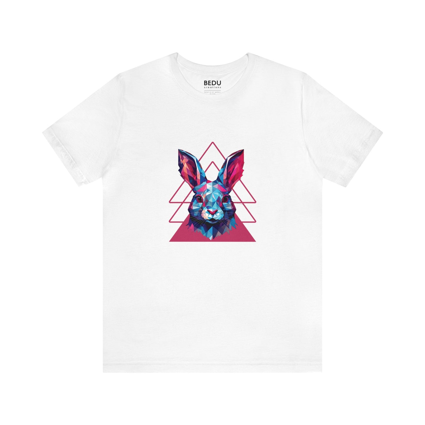 Rabbit Geometry Tee: Hop into a World of Color and Compassion