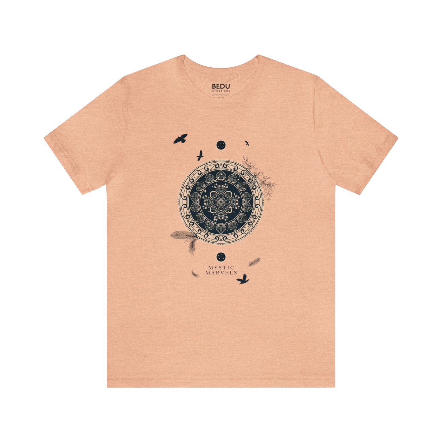 Black and Gold Mystic Mandala t-shit