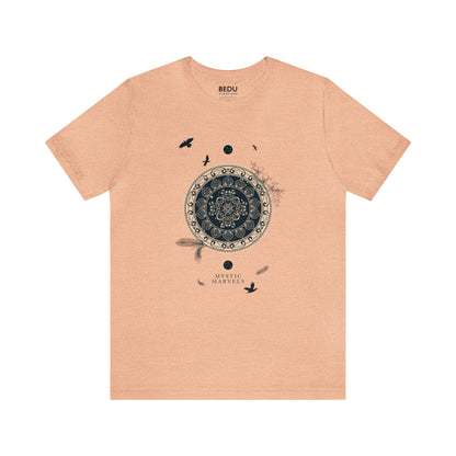 Black and Gold Mystic Mandala t-shit