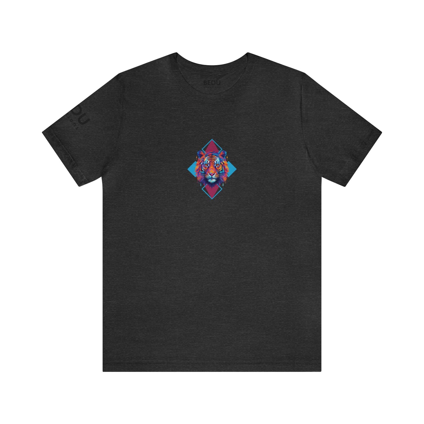 Geometric Tiger Elegance’ Tee: A Sophisticated Expression of Spirituality