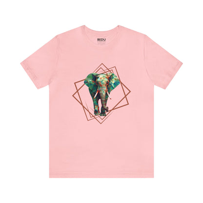 Geo-Safari Elephant Tee: A Vibrant Tribute to Africa's Gentle Giants