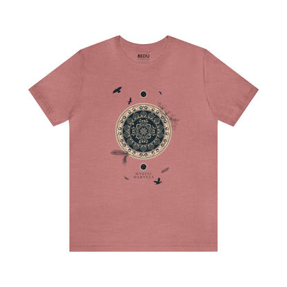 Black and Gold Mystic Mandala t-shit