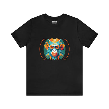 Monkey Geometry Tee: Whimsical Wild Meets Modern Mind