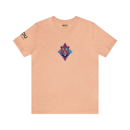 Geometric Tiger Elegance’ Tee: A Sophisticated Expression of Spirituality