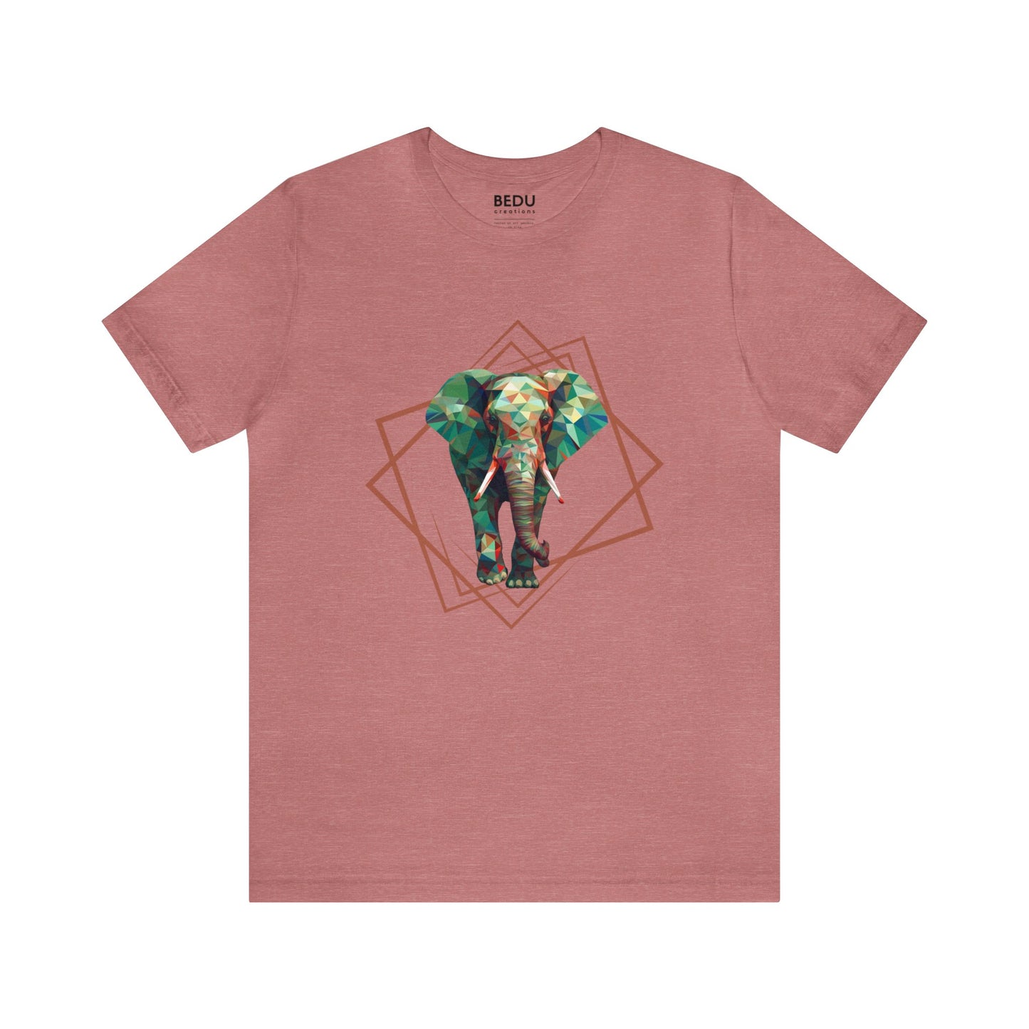 Geo-Safari Elephant Tee: A Vibrant Tribute to Africa's Gentle Giants