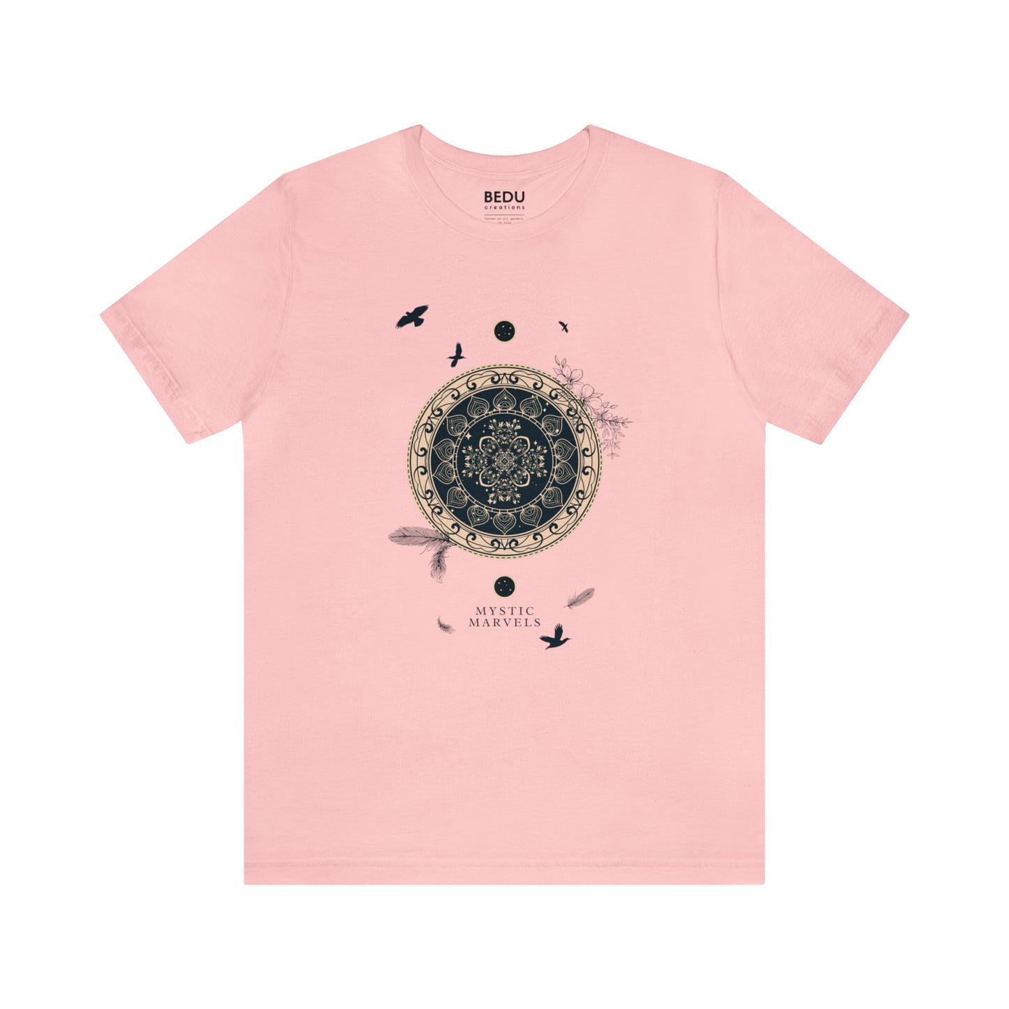 Black and Gold Mystic Mandala t-shit