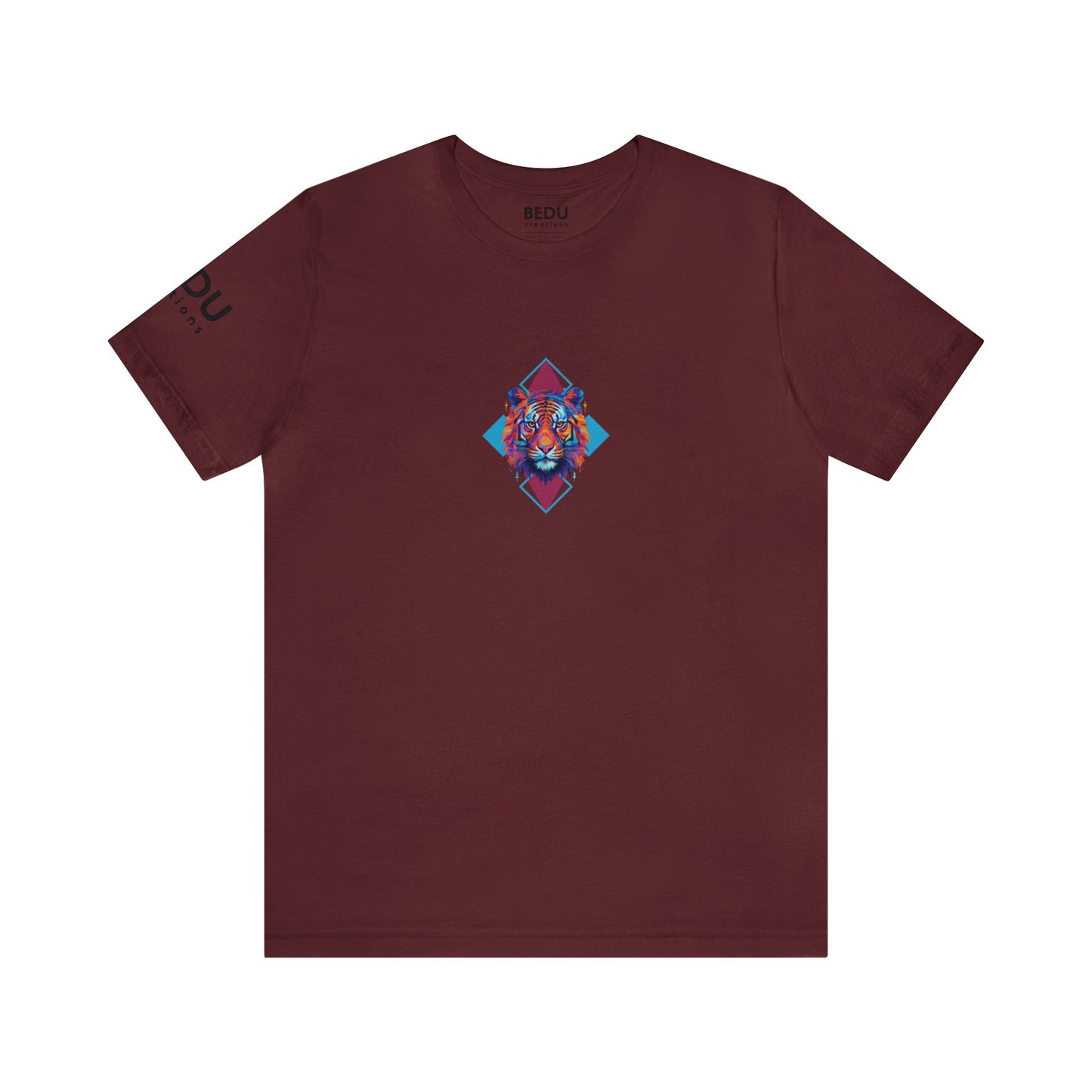 Geometric Tiger Elegance’ Tee: A Sophisticated Expression of Spirituality