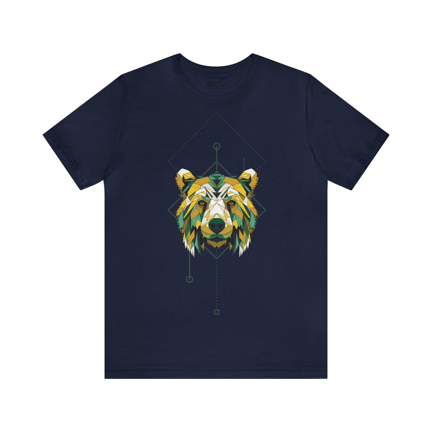 Bear Head Hunter Tee: A Bold Fusion of Wilderness and Abstract Art for the Adventurous Types