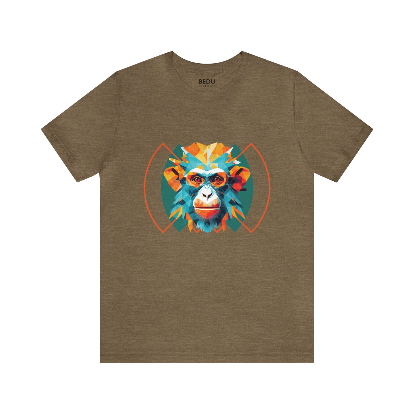 Monkey Geometry Tee: Whimsical Wild Meets Modern Mind