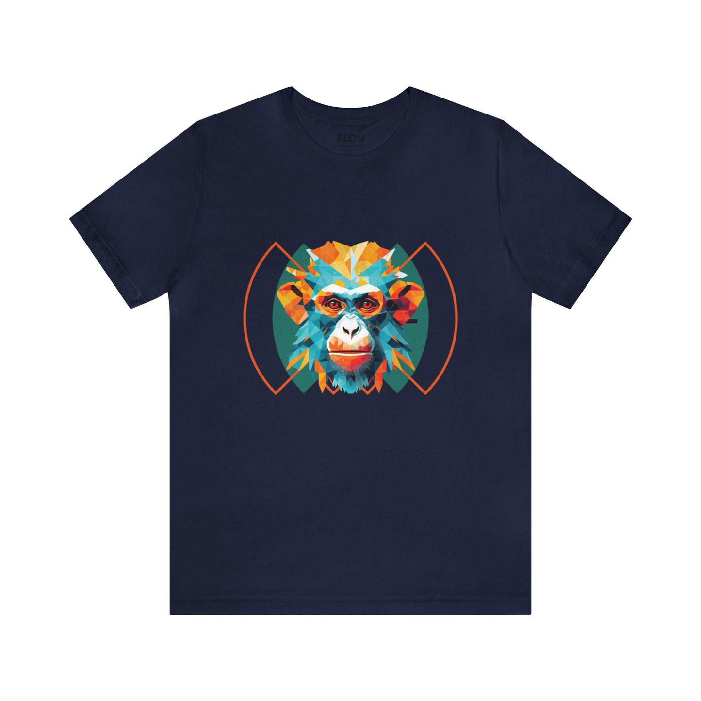 Monkey Geometry Tee: Whimsical Wild Meets Modern Mind