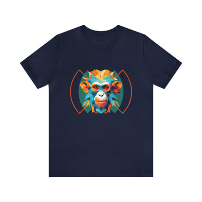 Monkey Geometry Tee: Whimsical Wild Meets Modern Mind