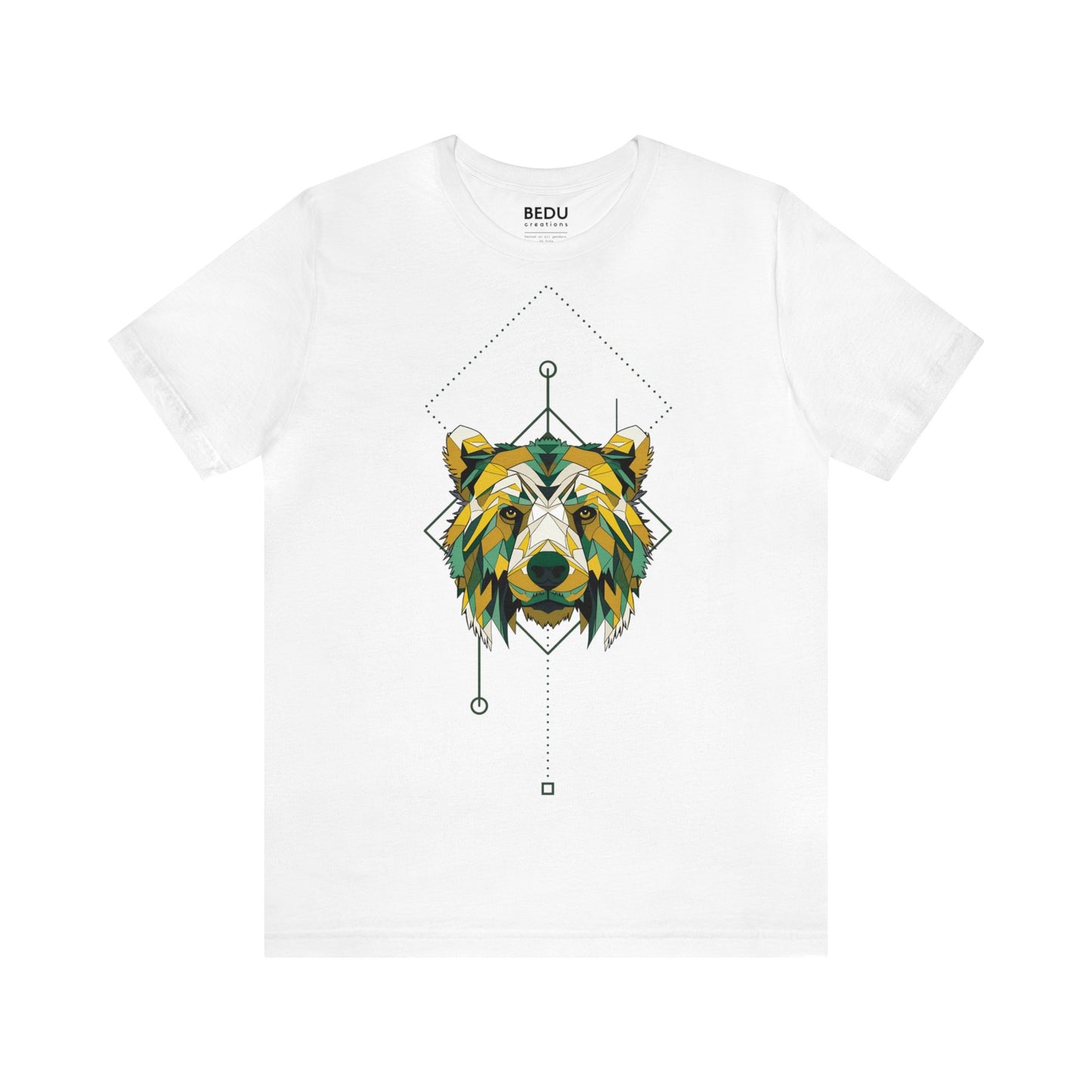 Bear Head Hunter Tee: A Bold Fusion of Wilderness and Abstract Art for the Adventurous Types