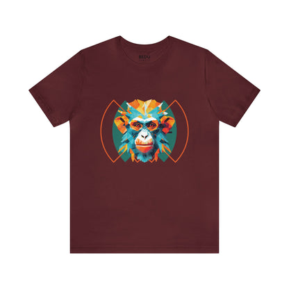 Monkey Geometry Tee: Whimsical Wild Meets Modern Mind