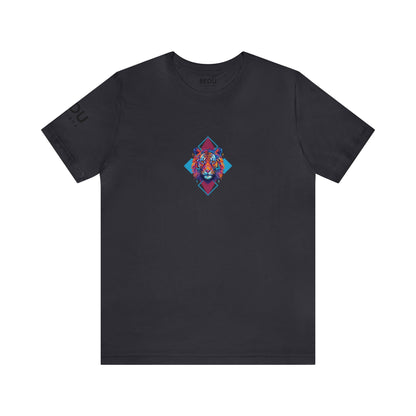 Geometric Tiger Elegance’ Tee: A Sophisticated Expression of Spirituality