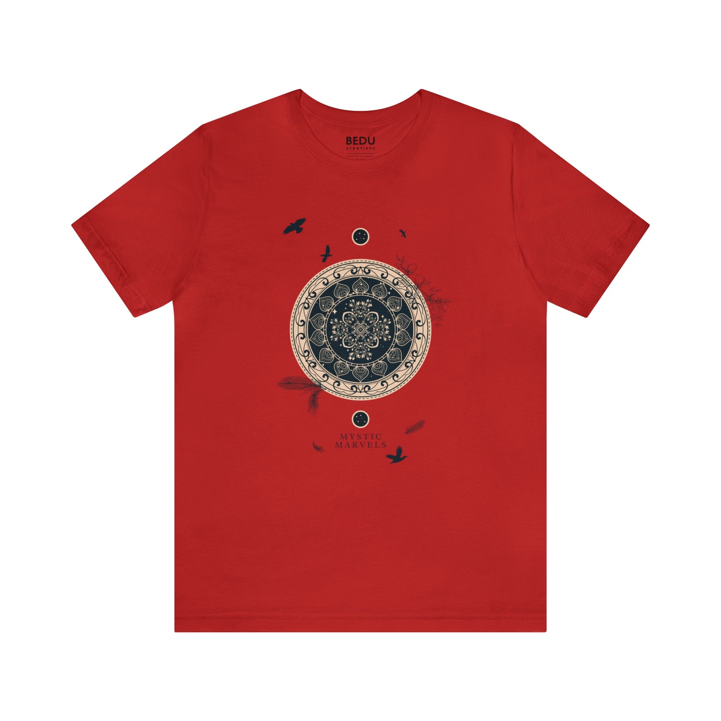 Black and Gold Mystic Mandala t-shit