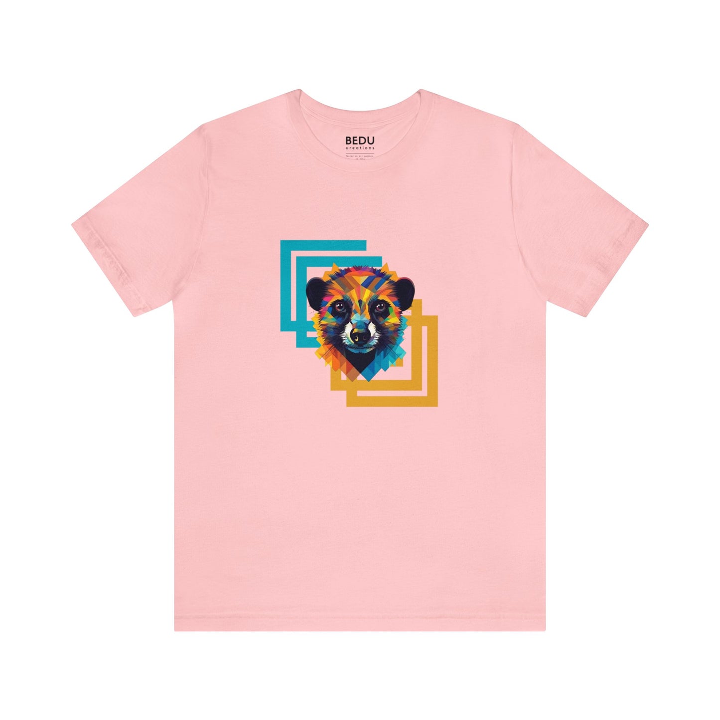 Unisex Minimalist Meerkat T-Shirt: Dive into Dimensions with Tesseract Design – A Vibrant Soul Tee for Animal Enthusiasts