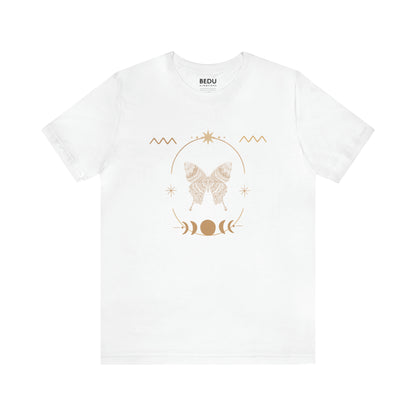 Golden Butterfly Magic: A T-Shirt for the Celestial Nature Lover