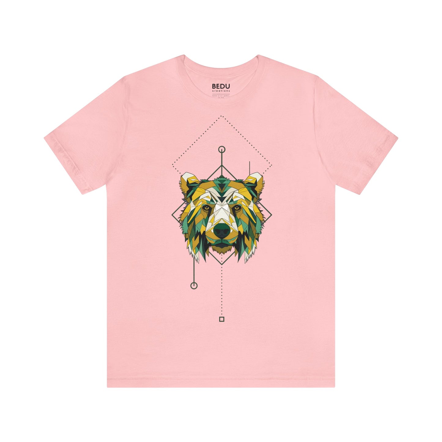 Bear Head Hunter Tee: A Bold Fusion of Wilderness and Abstract Art for the Adventurous Types