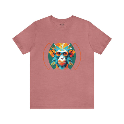 Monkey Geometry Tee: Whimsical Wild Meets Modern Mind