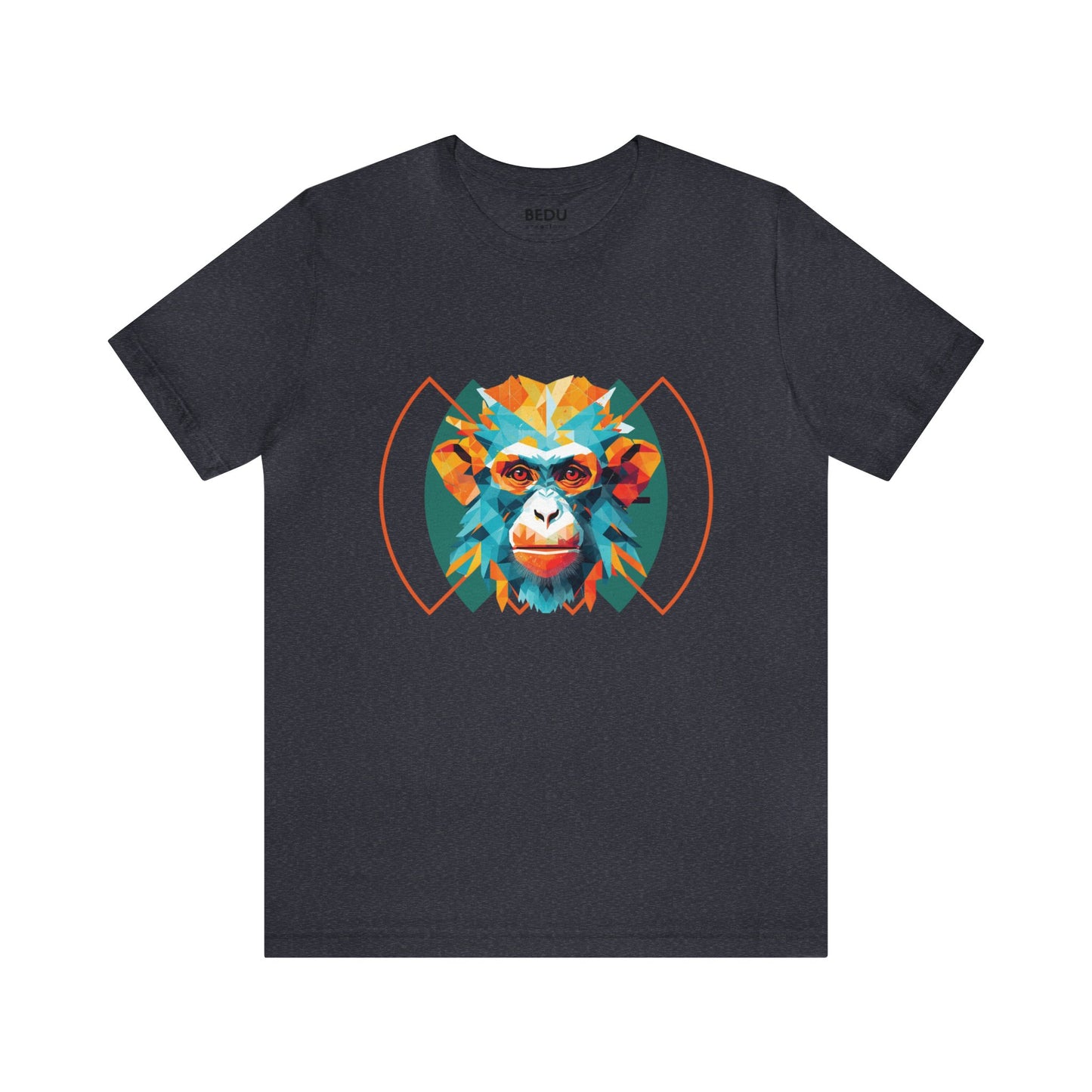 Monkey Geometry Tee: Whimsical Wild Meets Modern Mind