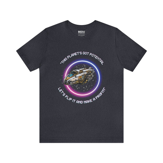 Galactic Profit planet Tshirt: Unleash the Fun